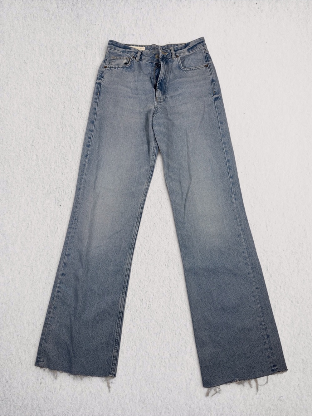 Zara High-Rise Women's Jeans - Light Blue